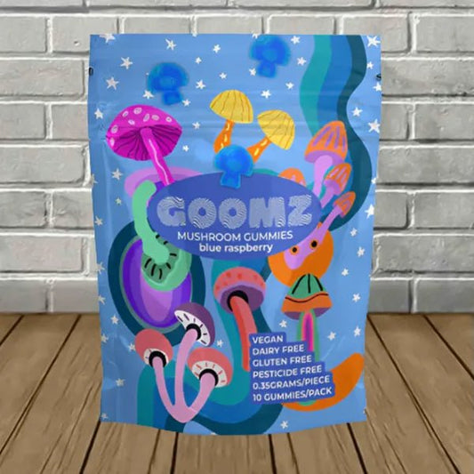 Goomz Mushroom Gummies - Blue Raspberry - Outer Space Distribution