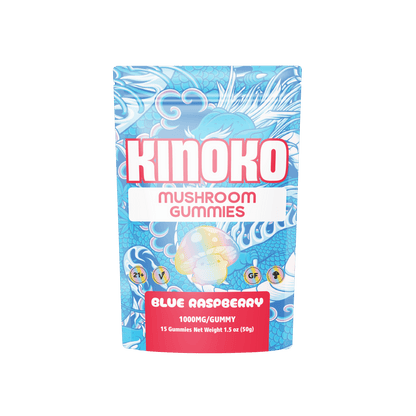 KINOKO Blue Raspberry Magic Mushroom Gummies - Outer Space Distribution