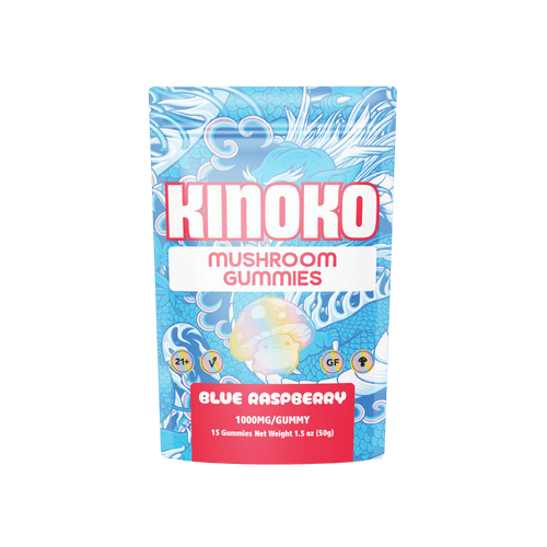KINOKO Blue Raspberry Magic Mushroom Gummies - Outer Space Distribution