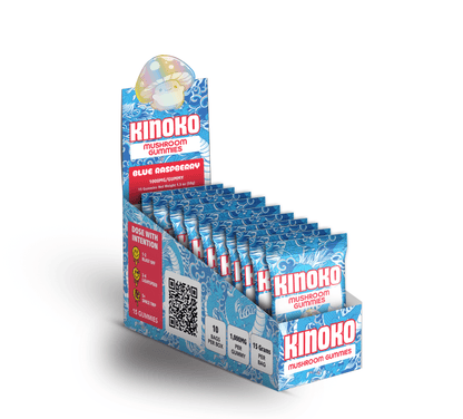 KINOKO Blue Raspberry Magic Mushroom Gummies - Outer Space Distribution