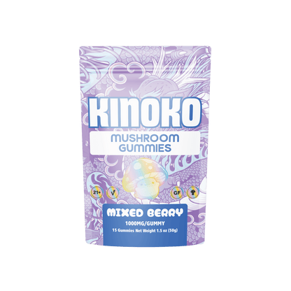 KINOKO Mixed Berry Magic Mushroom Gummies - Outer Space Distribution