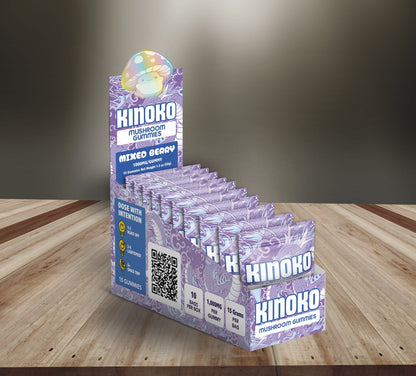 KINOKO Mixed Berry Magic Mushroom Gummies - Outer Space Distribution