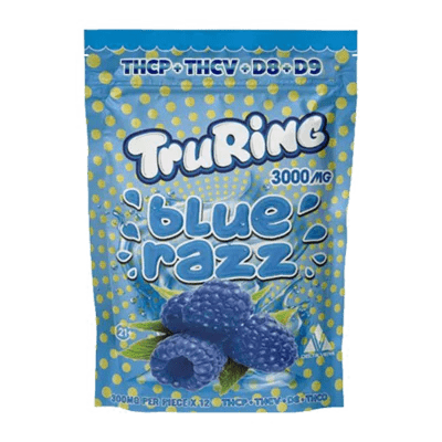 TruRing Blue Razz Gummy Rings 3000mg - Outer Space Distribution